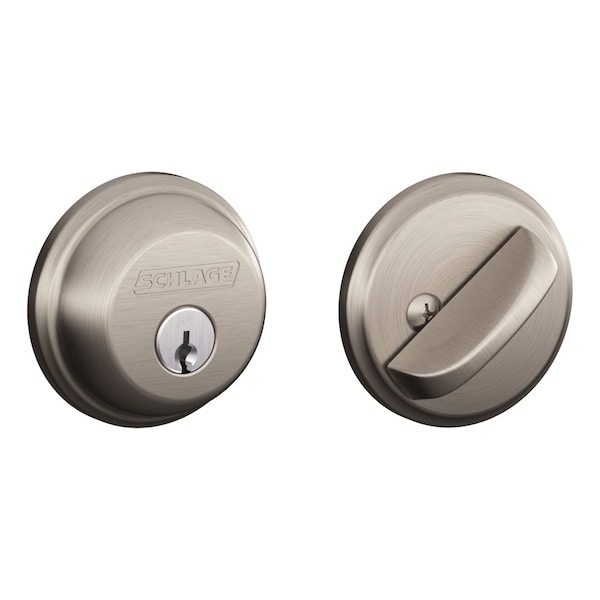 Grade 1 Single Cylinder Deadbolt Lock, Conventional Cylinder, 5 Pins, Keyed Different, Dual Option L